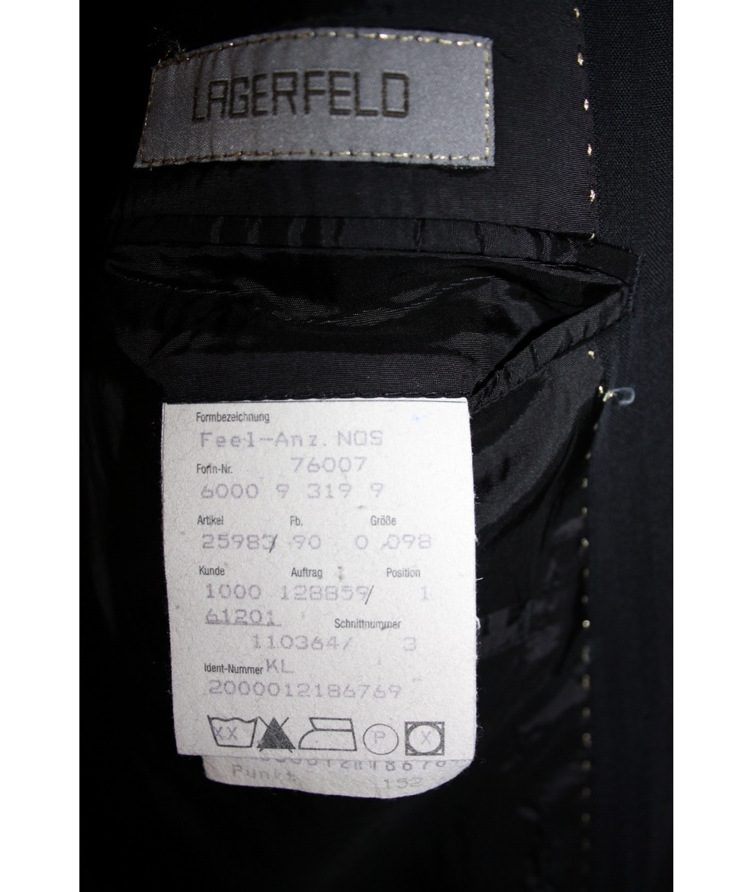 KARL LAGERFELD Черный шерстяной пиджак, фото 4