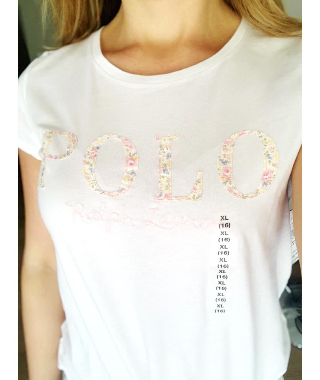 POLO RALPH LAUREN Белый хлопковый детская футболка / топ, фото 3