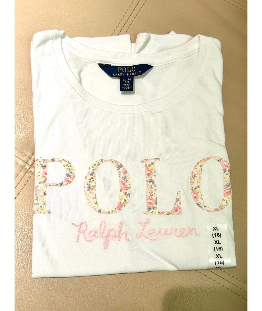 POLO RALPH LAUREN Белый хлопковый детская футболка / топ, фото 4