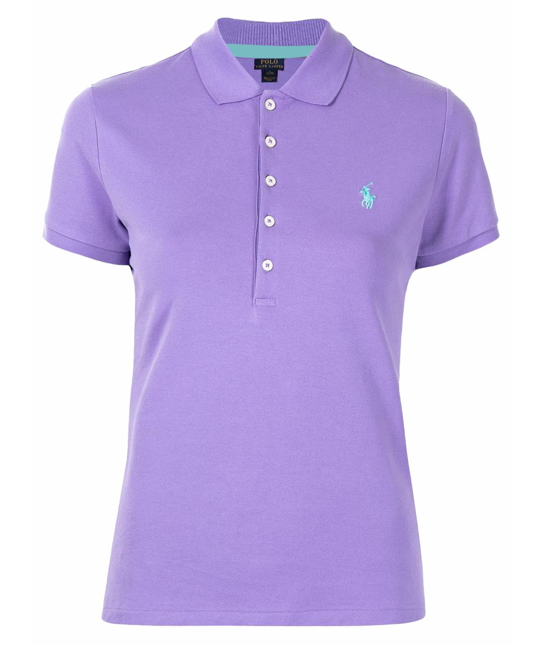 POLO RALPH LAUREN Фиолетовый хлопковый детская футболка / топ, фото 8