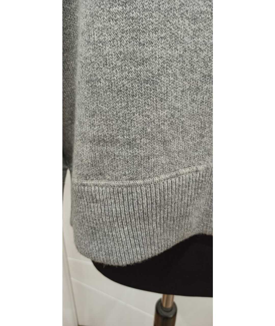 DOLCE&GABBANA Серый кашемировый джемпер / свитер, фото 3