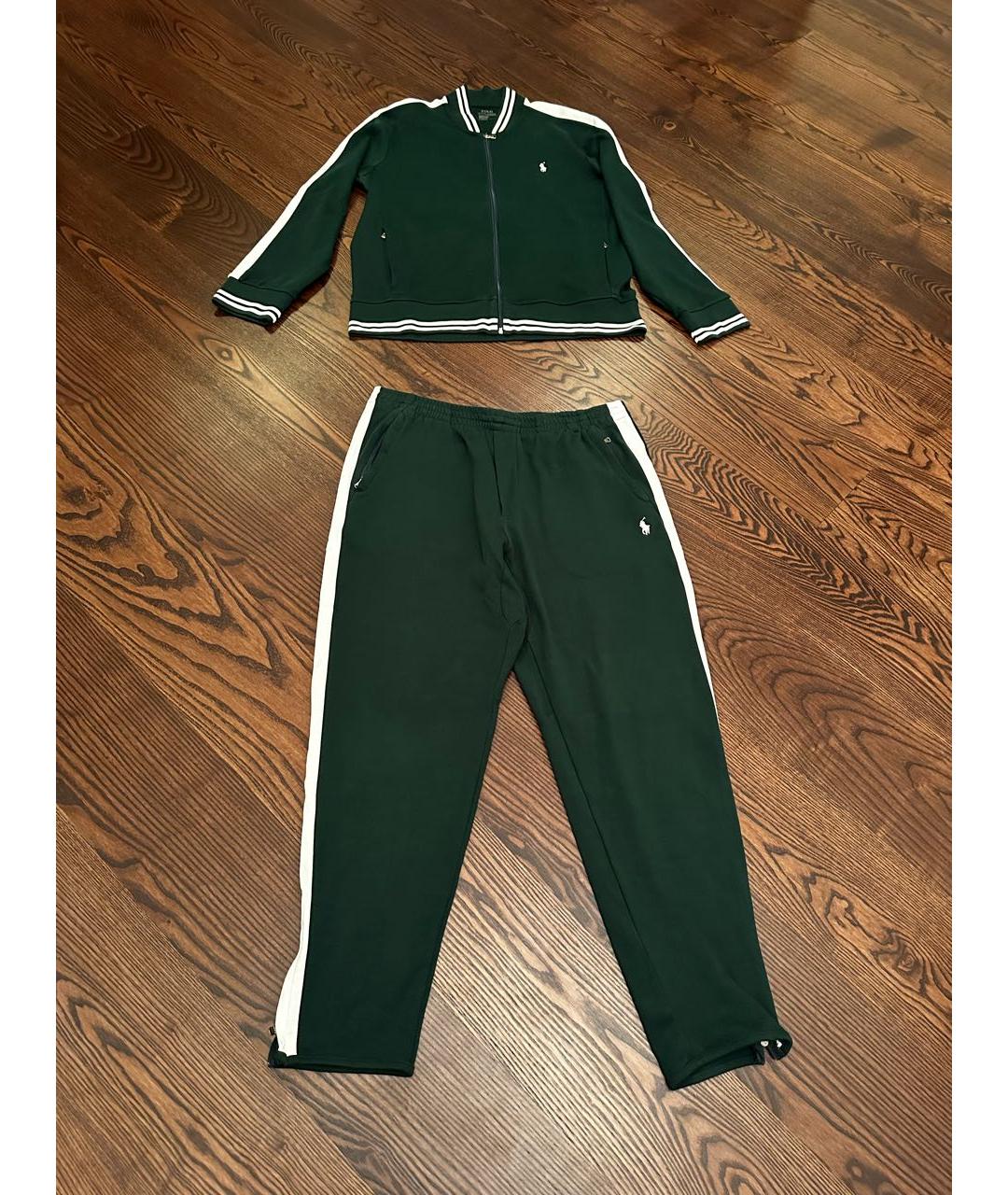 POLO RALPH LAUREN Зеленый хлопковый спортивный костюм, фото 2