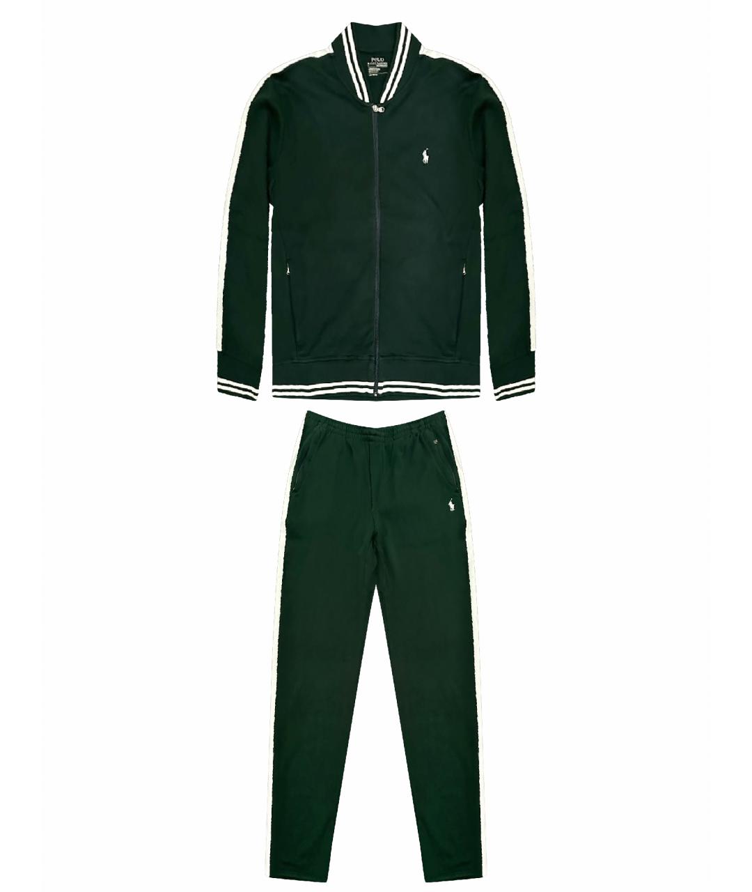 POLO RALPH LAUREN Зеленый хлопковый спортивный костюм, фото 1