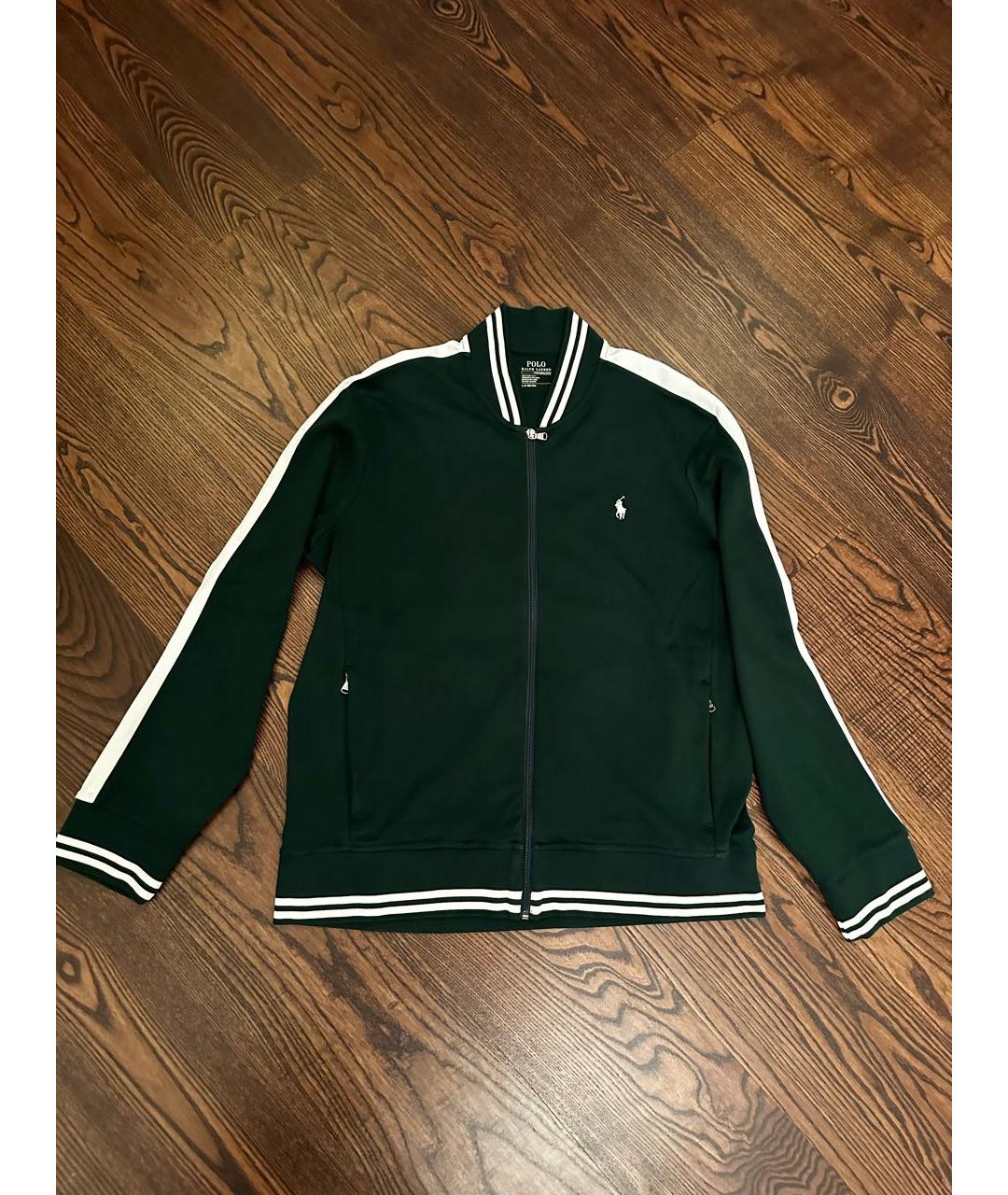 POLO RALPH LAUREN Зеленый хлопковый спортивный костюм, фото 9