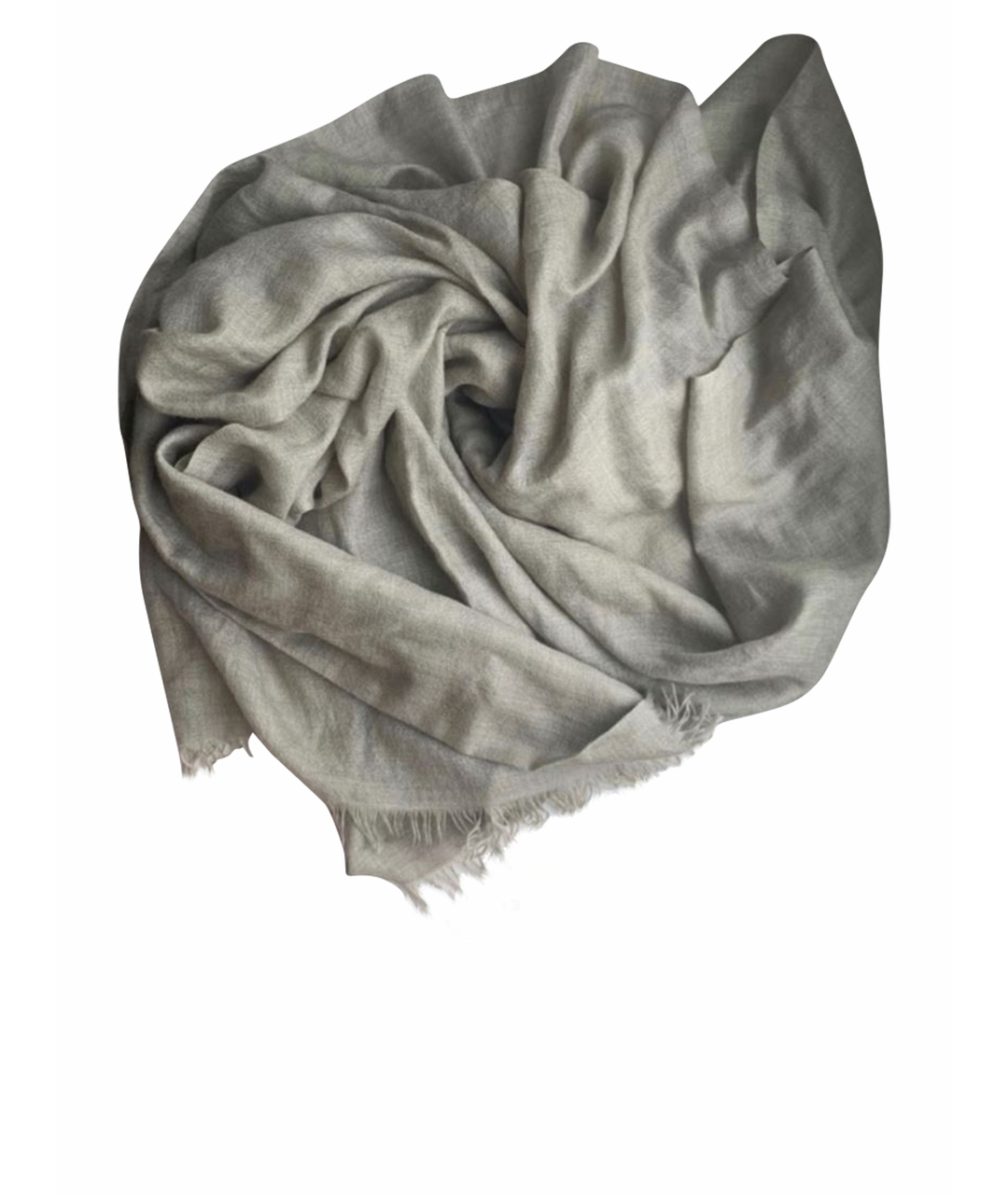 BRUNELLO CUCINELLI Бежевый кашемировый шарф, фото 1