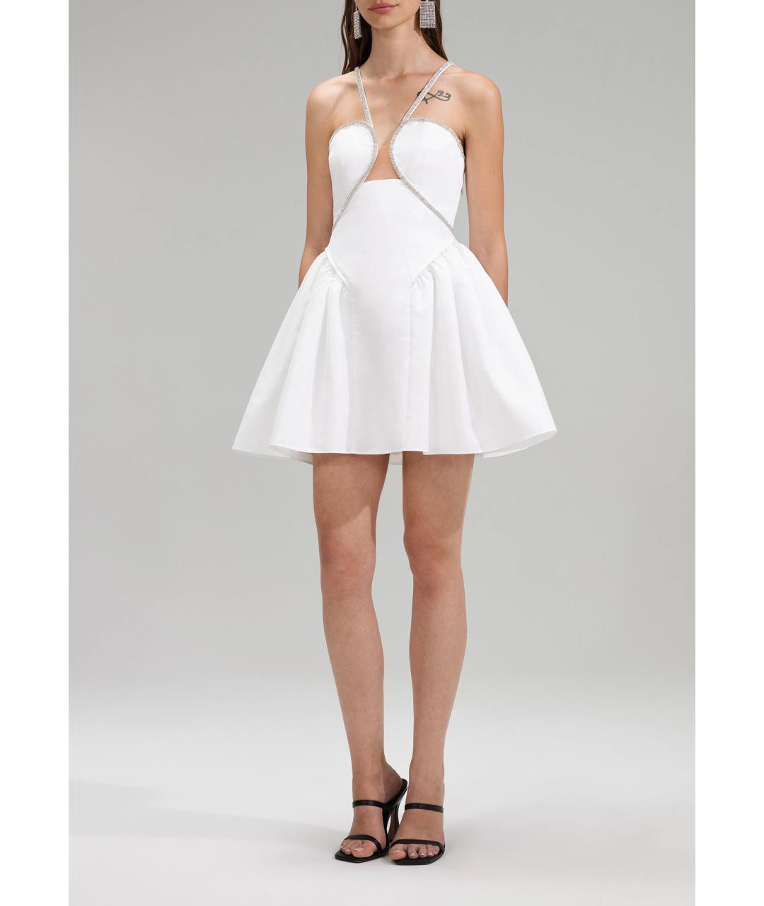 SELF-PORTRAIT Белое коктейльное платье, фото 2
