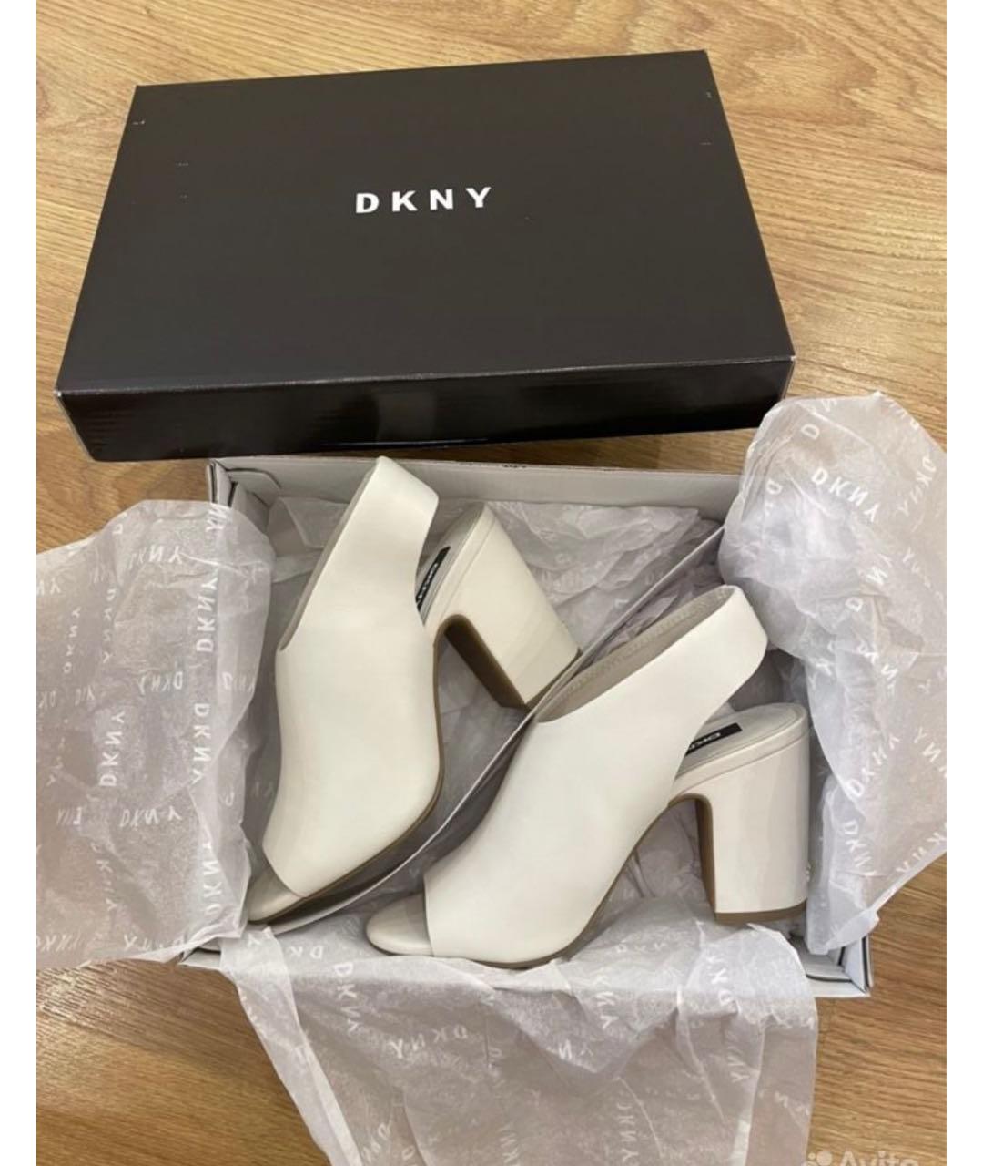 DKNY Белые кожаные туфли, фото 2