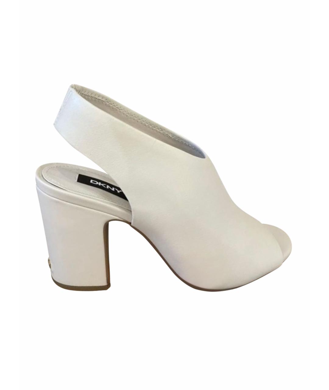 DKNY Белые кожаные туфли, фото 1