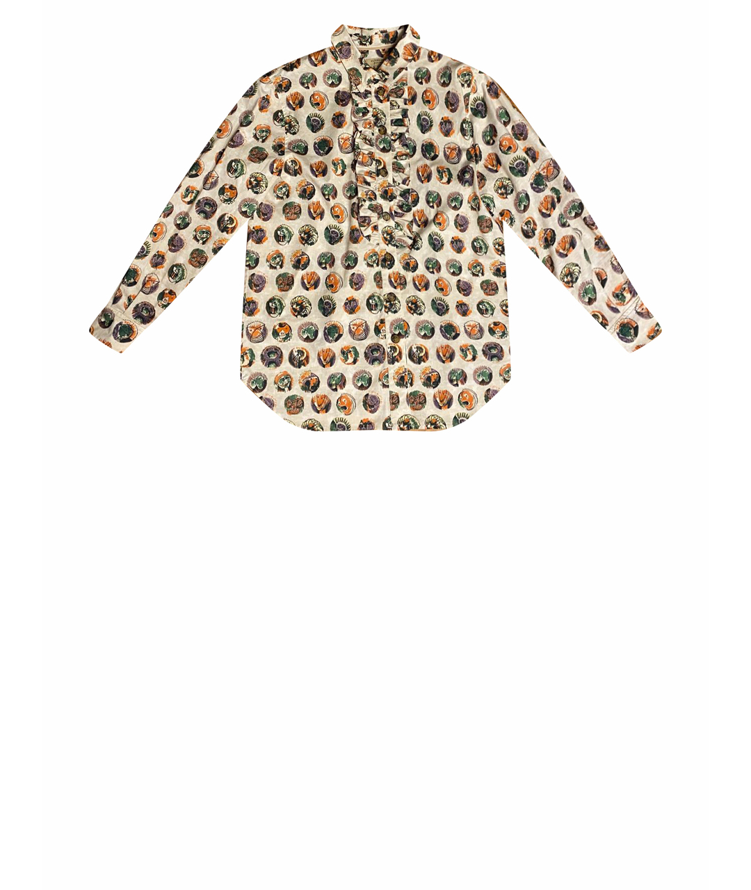 BURBERRY LONDON Мульти хлопко-эластановая рубашка, фото 1