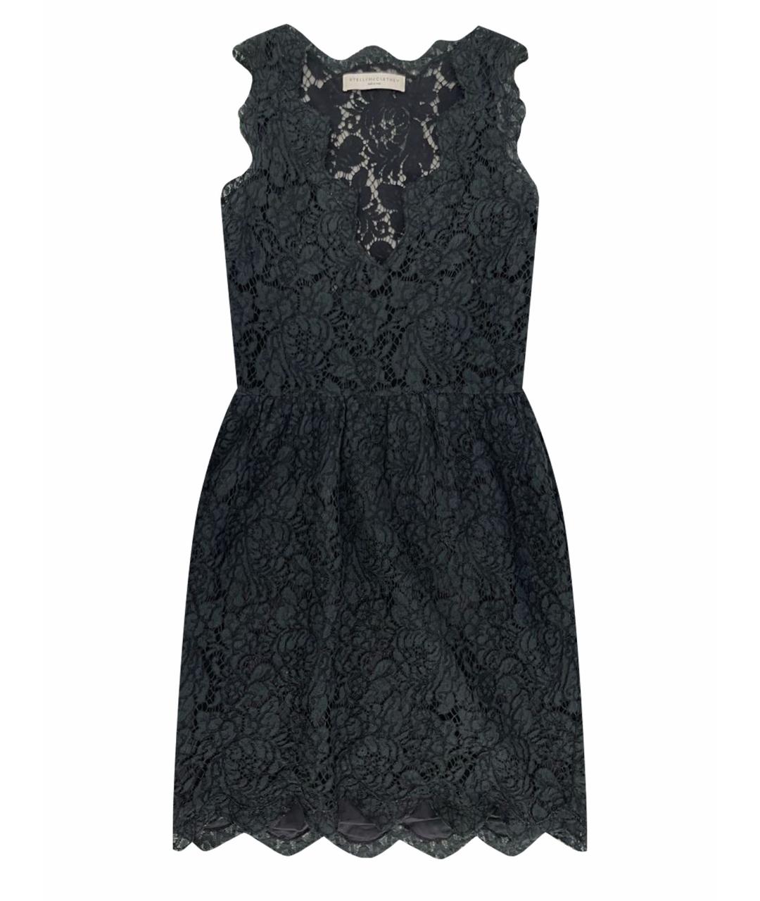 STELLA MCCARTNEY Черное кружевное коктейльное платье, фото 1