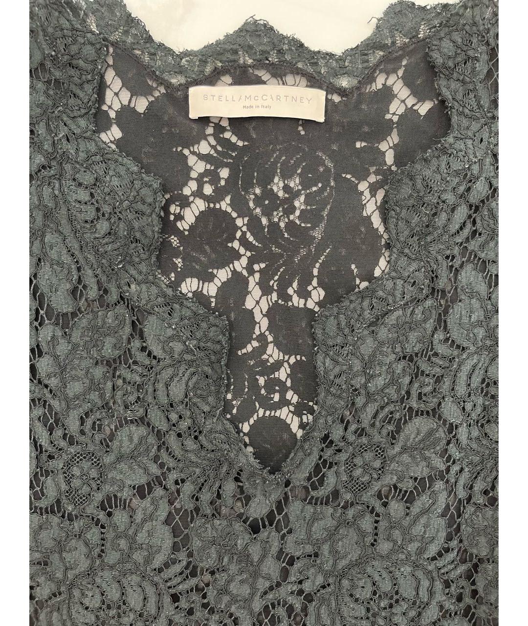 STELLA MCCARTNEY Черное кружевное коктейльное платье, фото 3