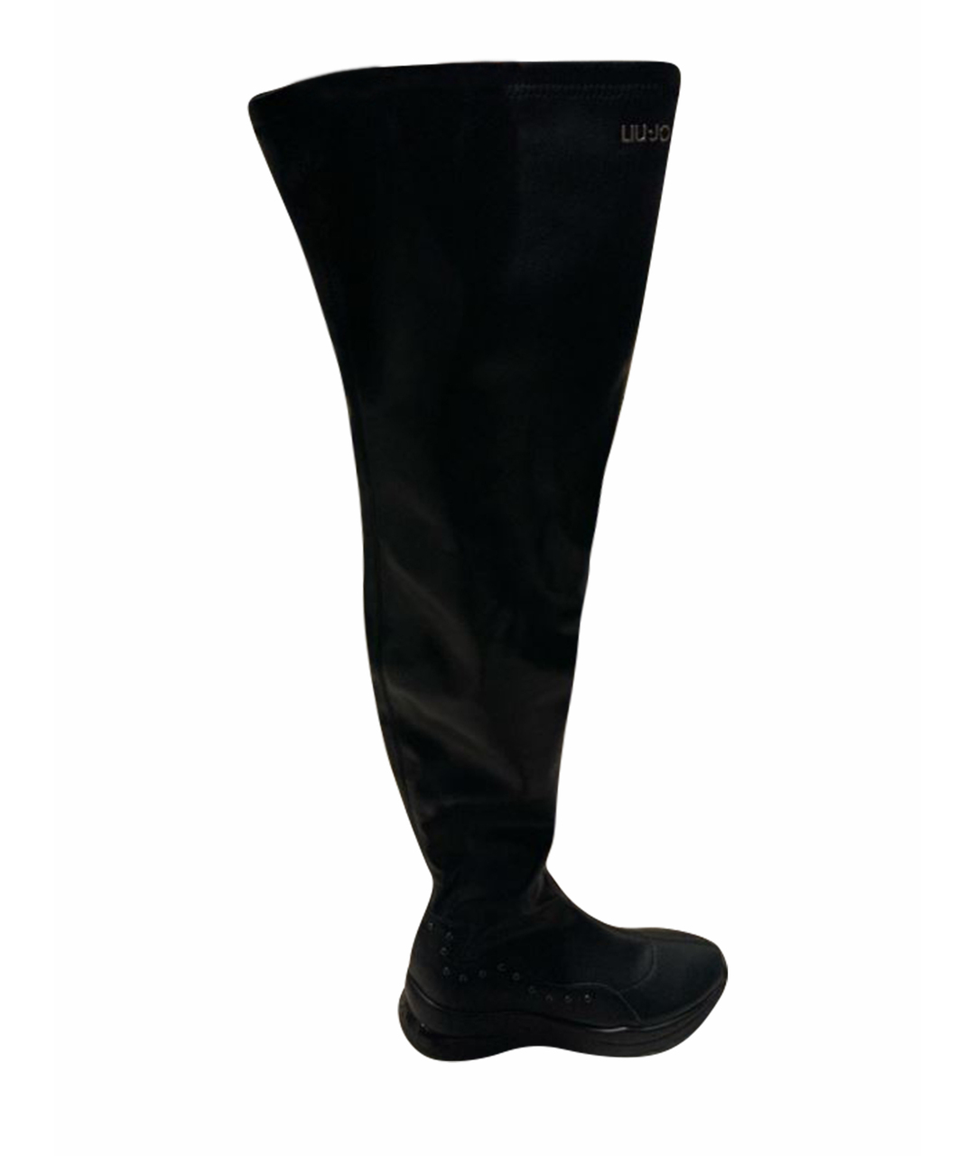 LIU JO Черные ботфорты из искусственной кожи, фото 1