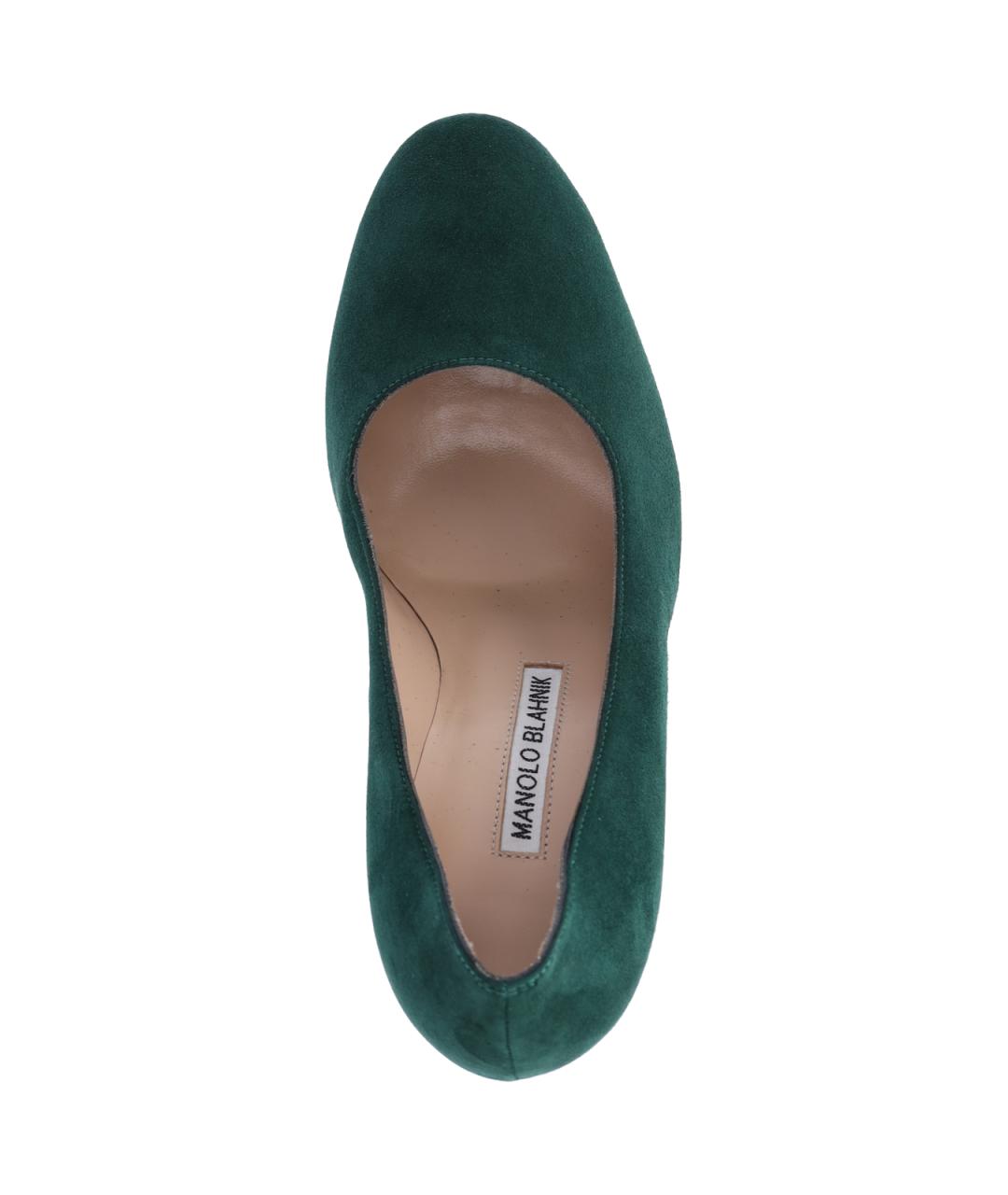 MANOLO BLAHNIK Зеленые туфли, фото 5