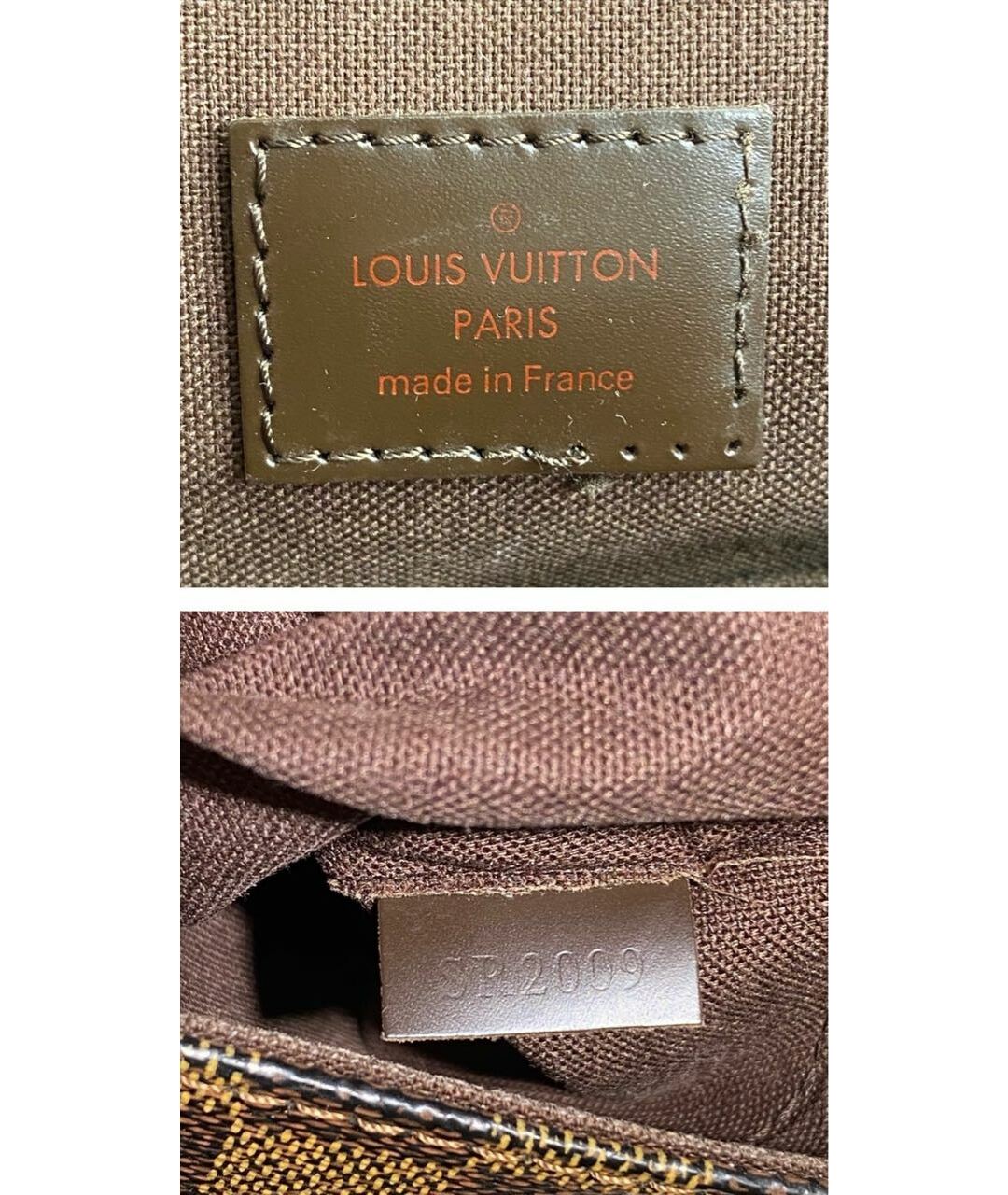 LOUIS VUITTON PRE-OWNED Коричневая кожаная сумка на плечо, фото 6