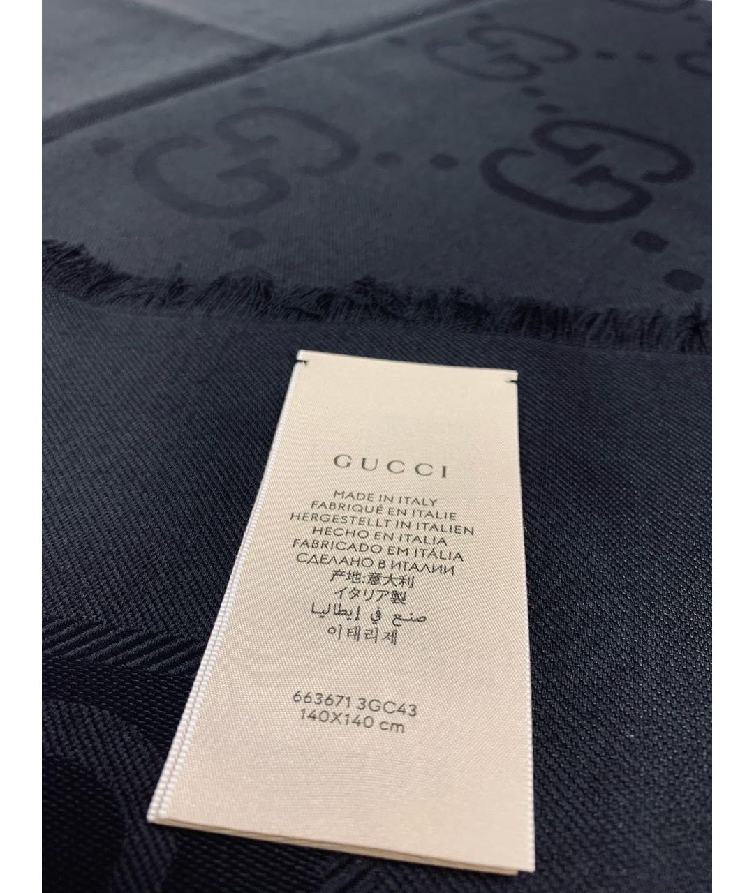GUCCI Черный платок, фото 4