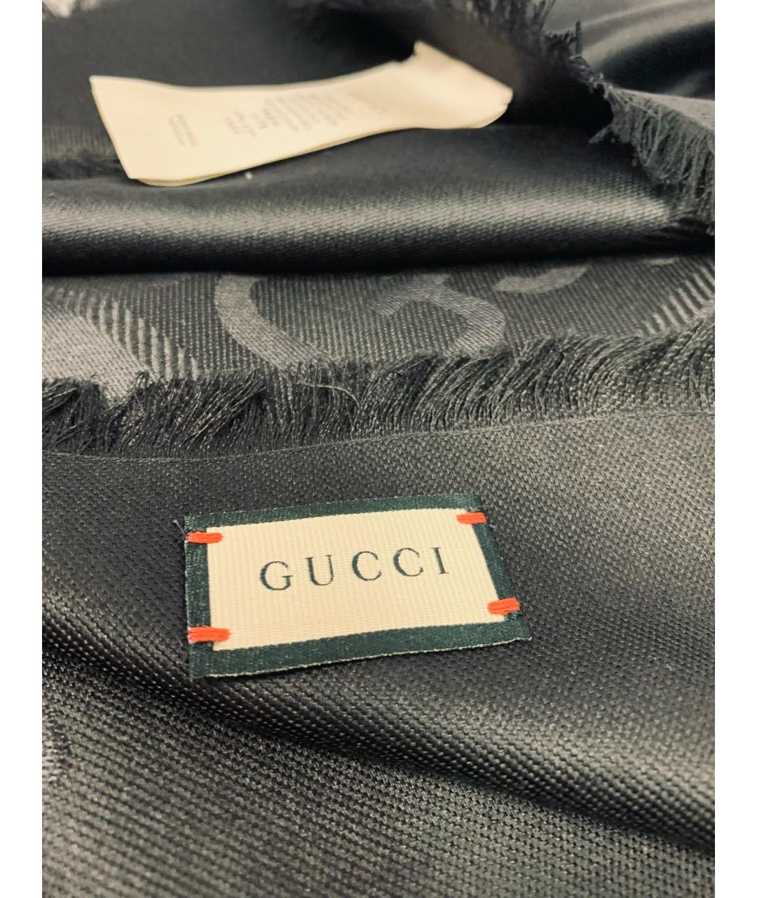 GUCCI Черный платок, фото 3