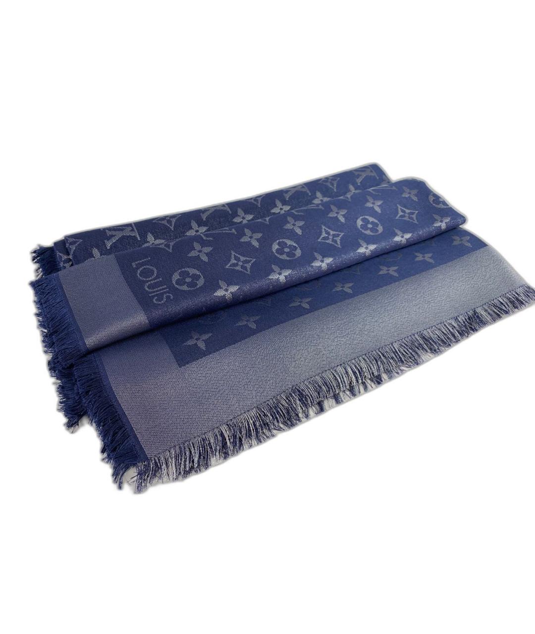 LOUIS VUITTON Темно-синий платок, фото 4