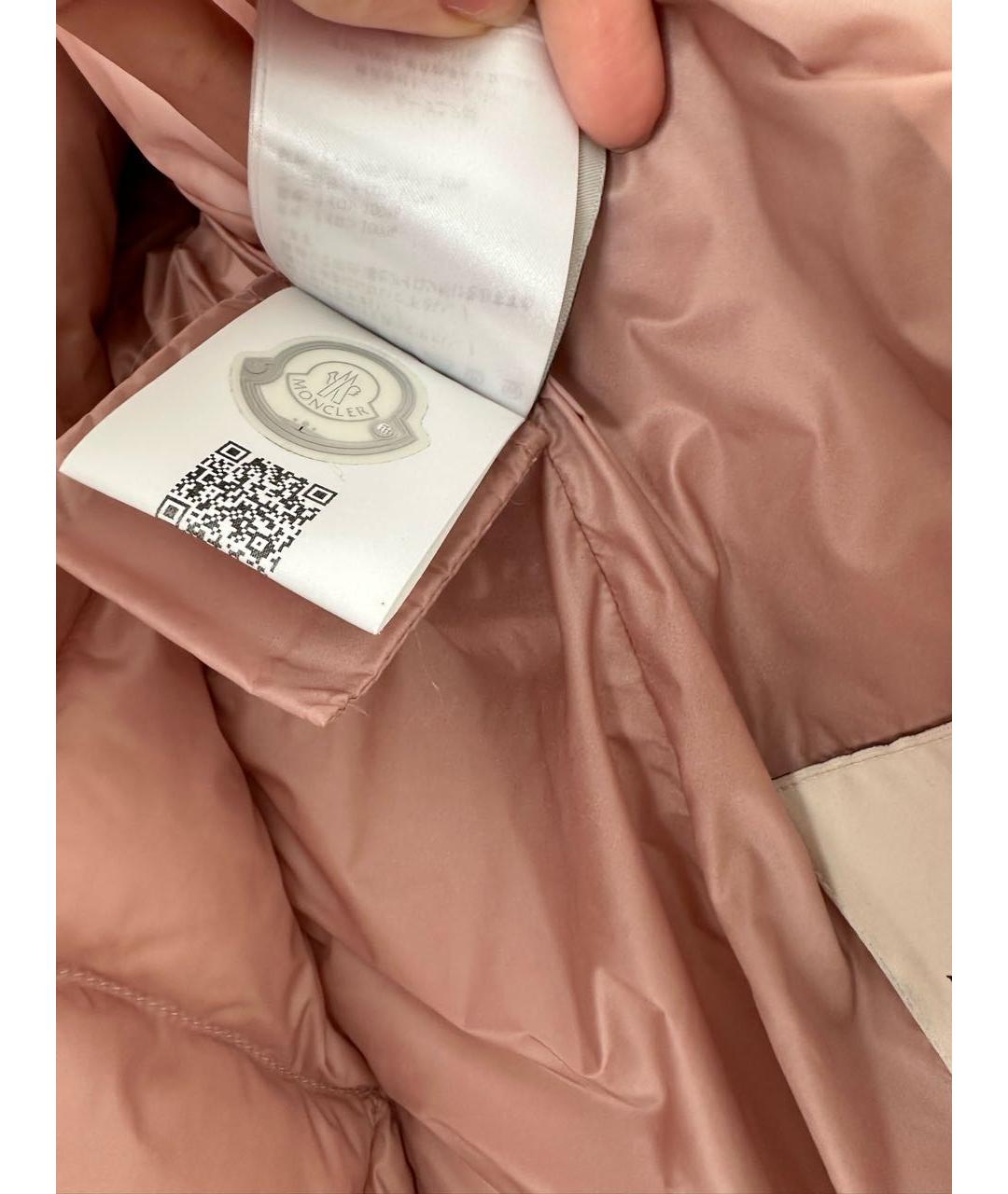 MONCLER Розовая куртка, фото 5