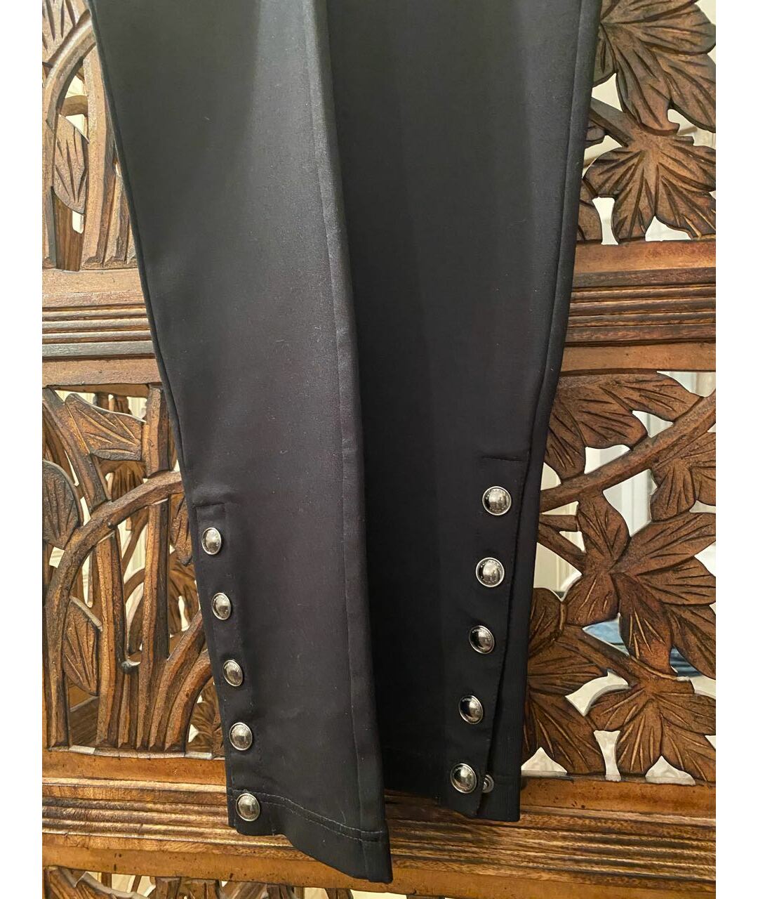 BURBERRY Черные вискозные брюки узкие, фото 2