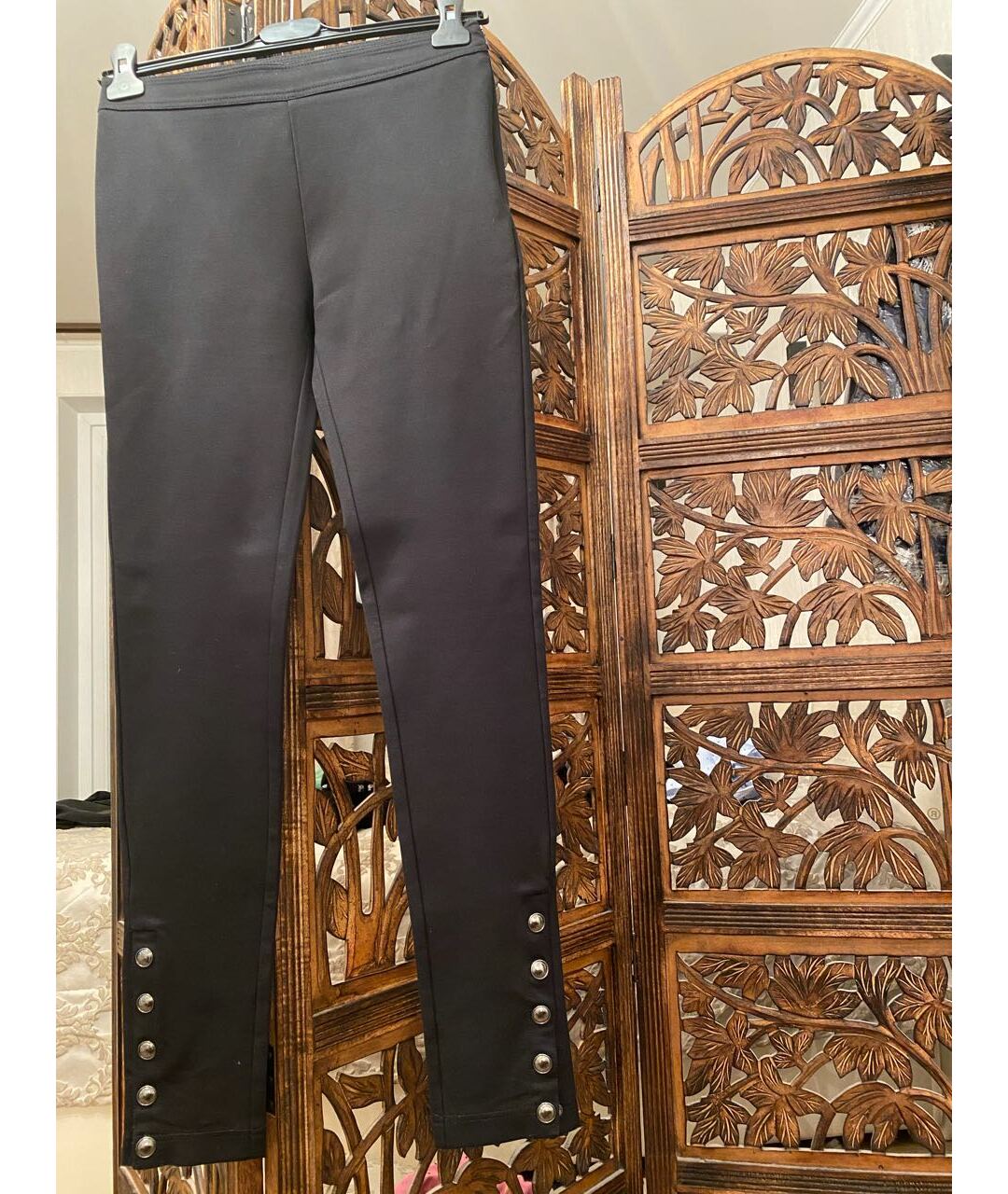 BURBERRY Черные вискозные брюки узкие, фото 5