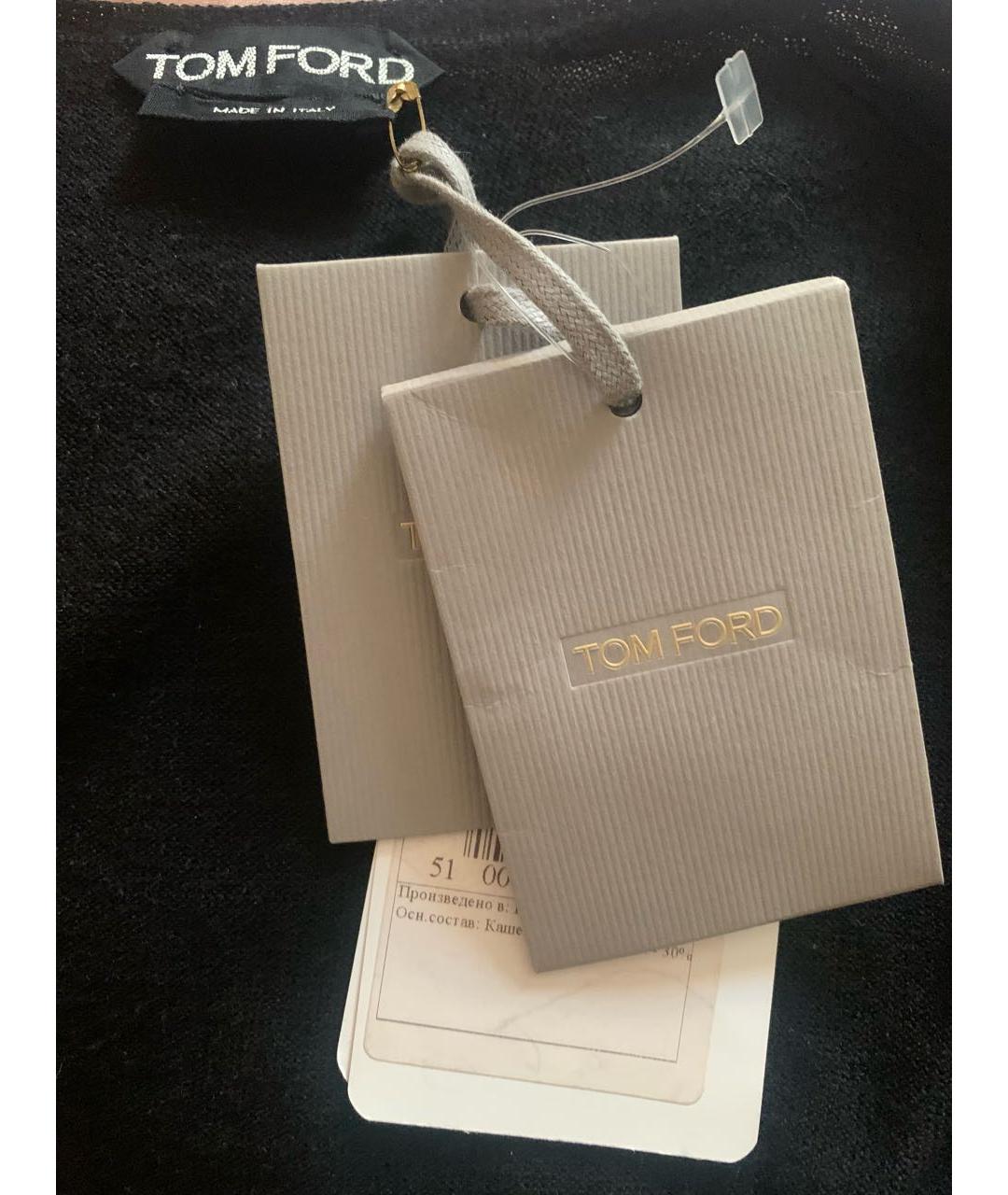 TOM FORD Черный кашемировый кардиган, фото 5