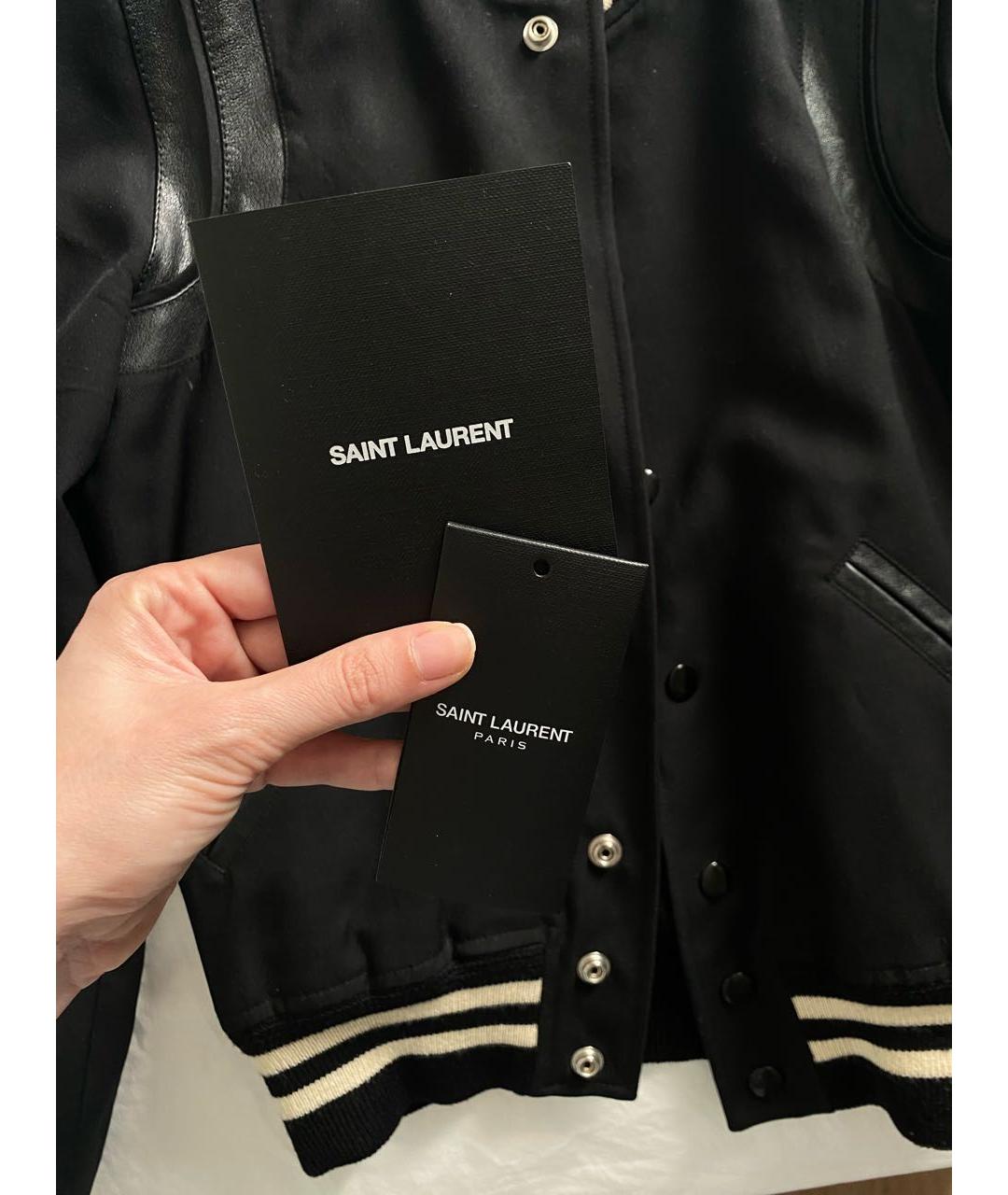 SAINT LAURENT Черная куртка, фото 5