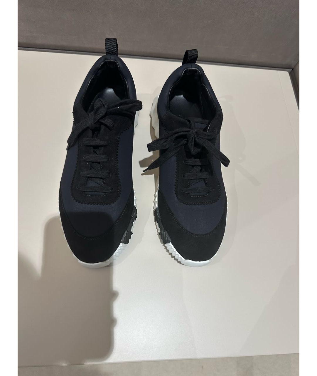 HERMES PRE-OWNED Черные низкие кроссовки / кеды, фото 2