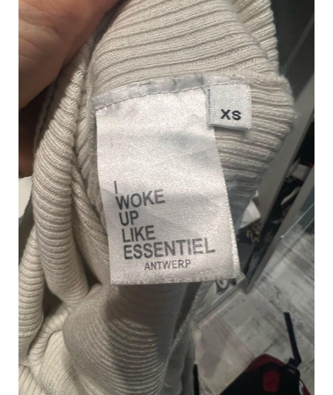 ESSENTIEL ANTWERP Бежевый шерстяной джемпер / свитер, фото 4