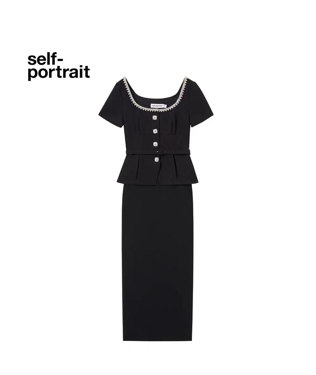 SELF-PORTRAIT Черное платье, фото 9