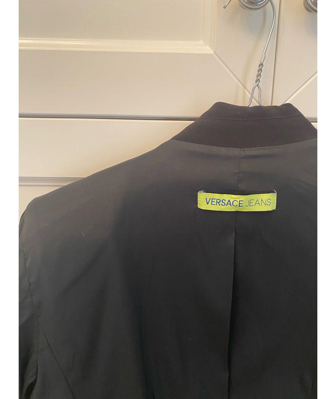 VERSACE JEANS COUTURE Черный вискозный жакет/пиджак, фото 3