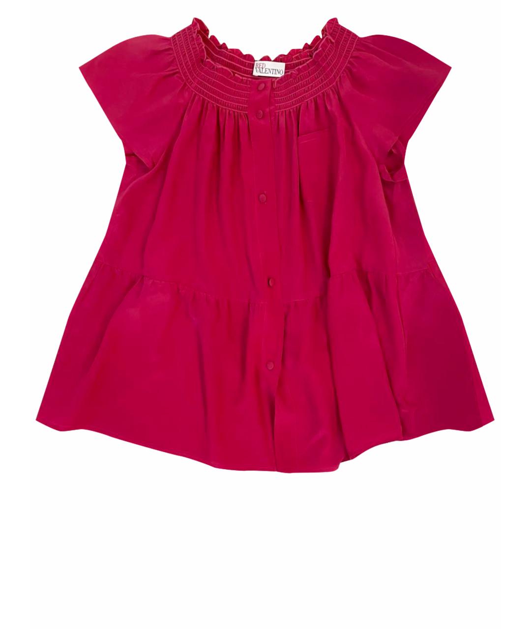 RED VALENTINO Розовая шифоновая блузы, фото 1