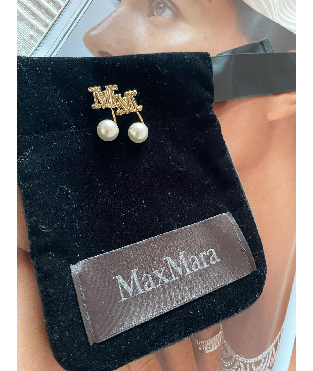 MAX MARA Золотые серьги, фото 1