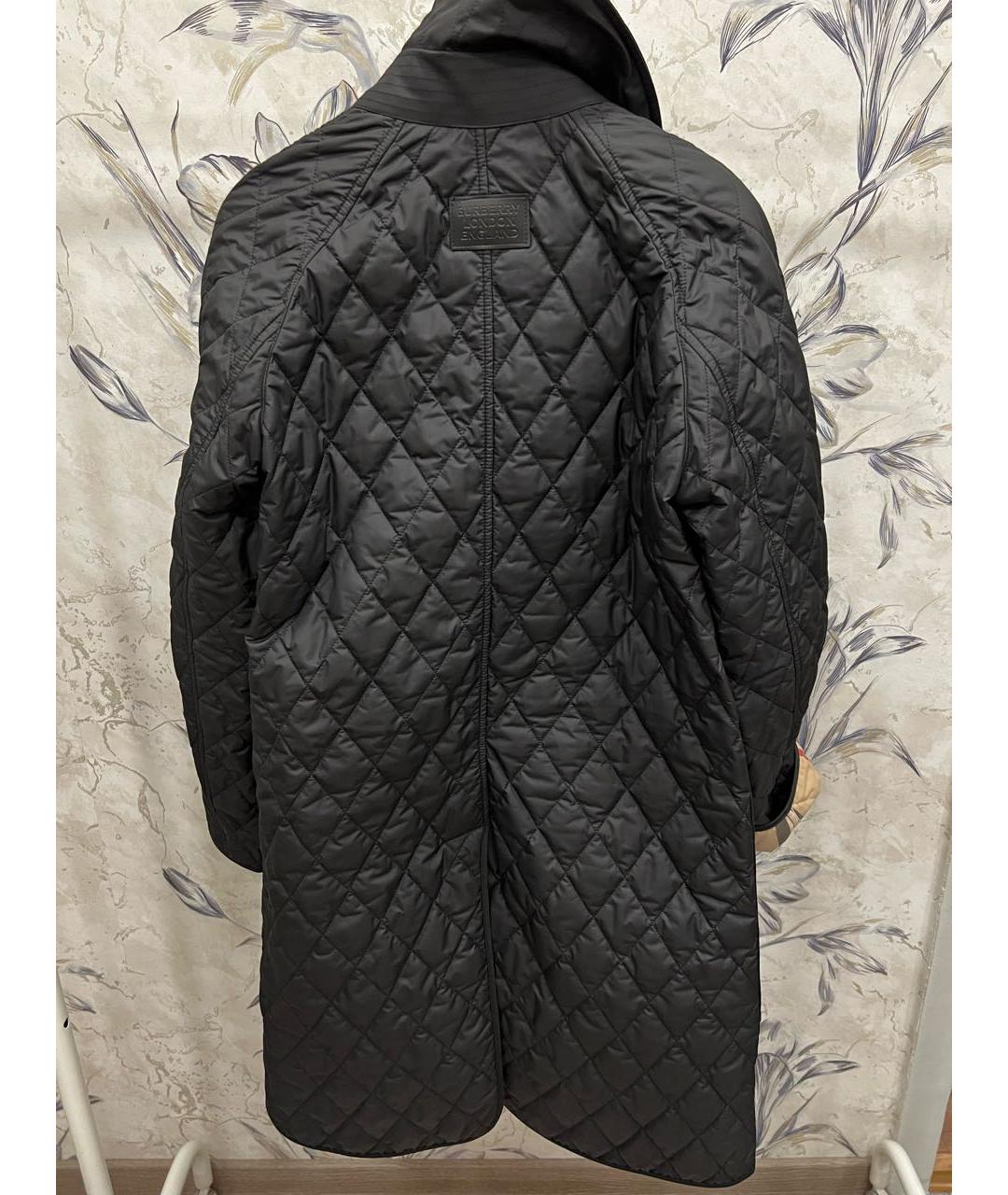 BURBERRY Черная полиэстеровая куртка, фото 2