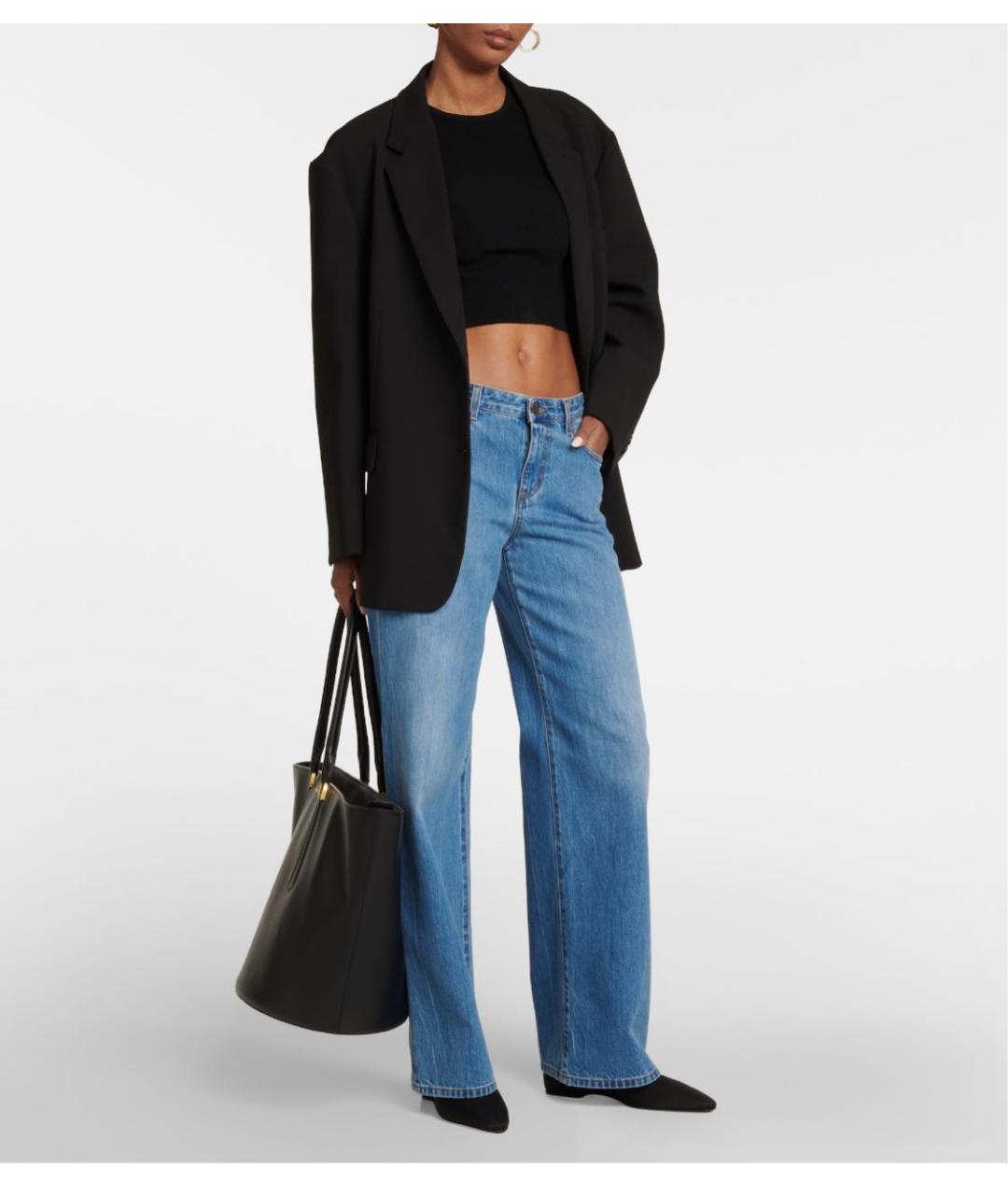 MAX MARA Черная кожаная сумка тоут, фото 6