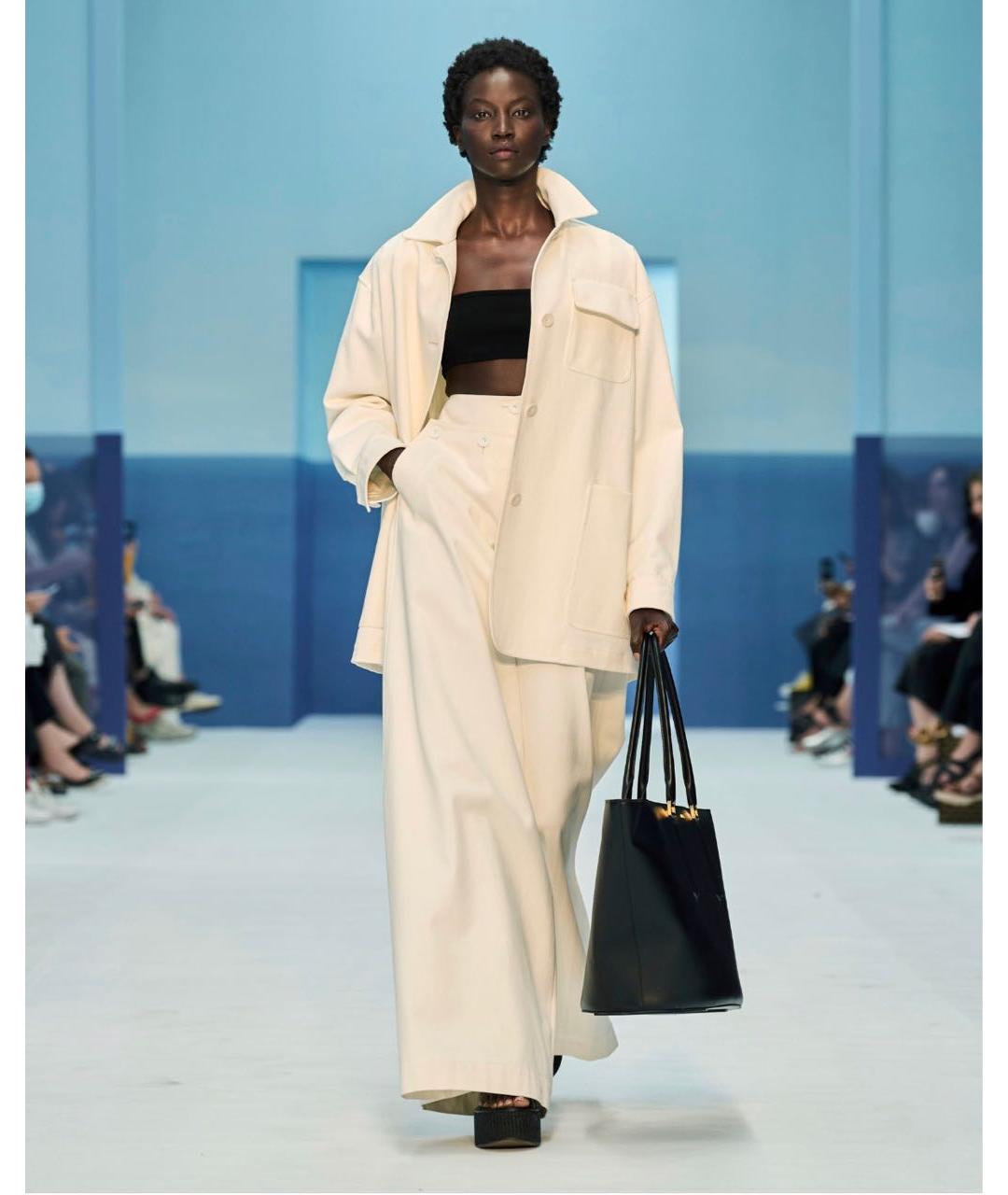 MAX MARA Черная кожаная сумка тоут, фото 7
