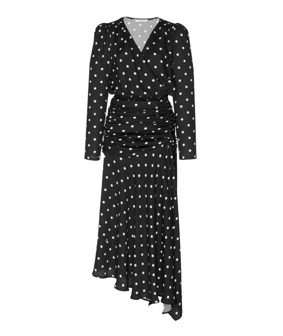 VIVETTA Черное вискозное повседневное платье, фото 1