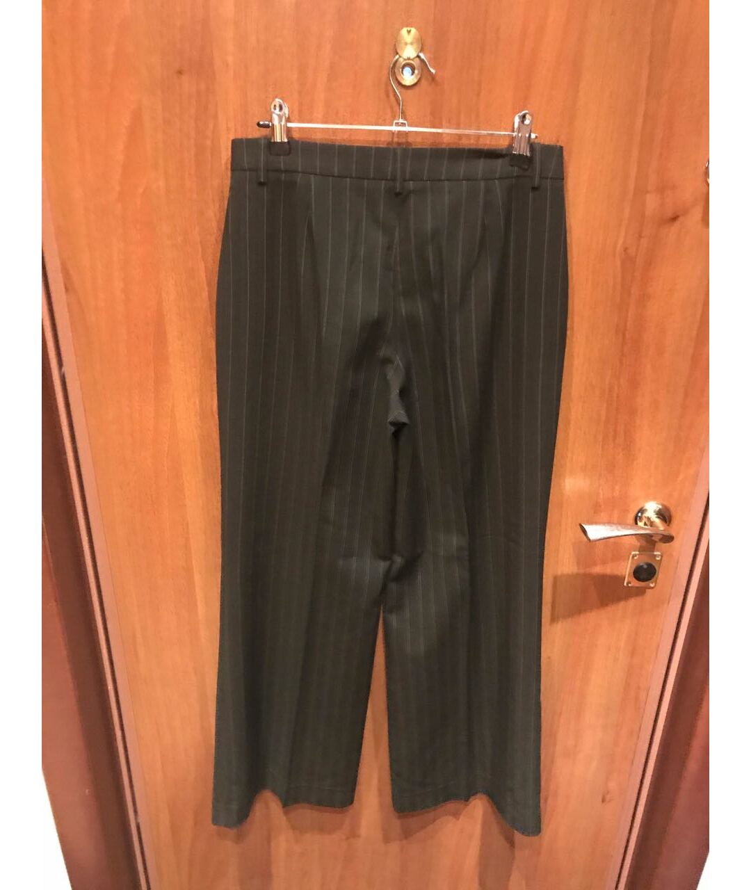 DOLCE&GABBANA Черные полиэстеровые брюки широкие, фото 2