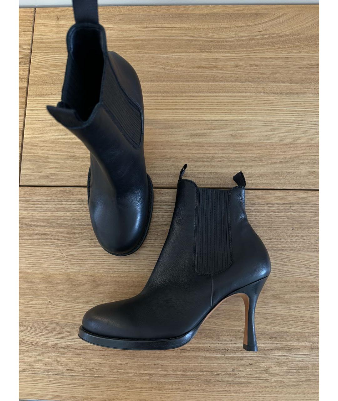CELINE Черные кожаные ботинки, фото 3