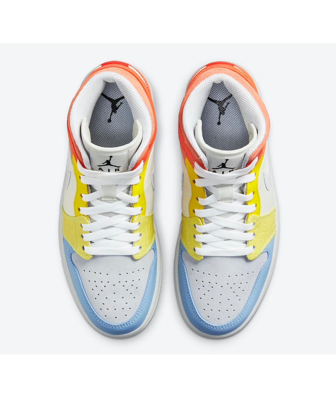 JORDAN Мульти кожаные высокие кроссовки / кеды, фото 3