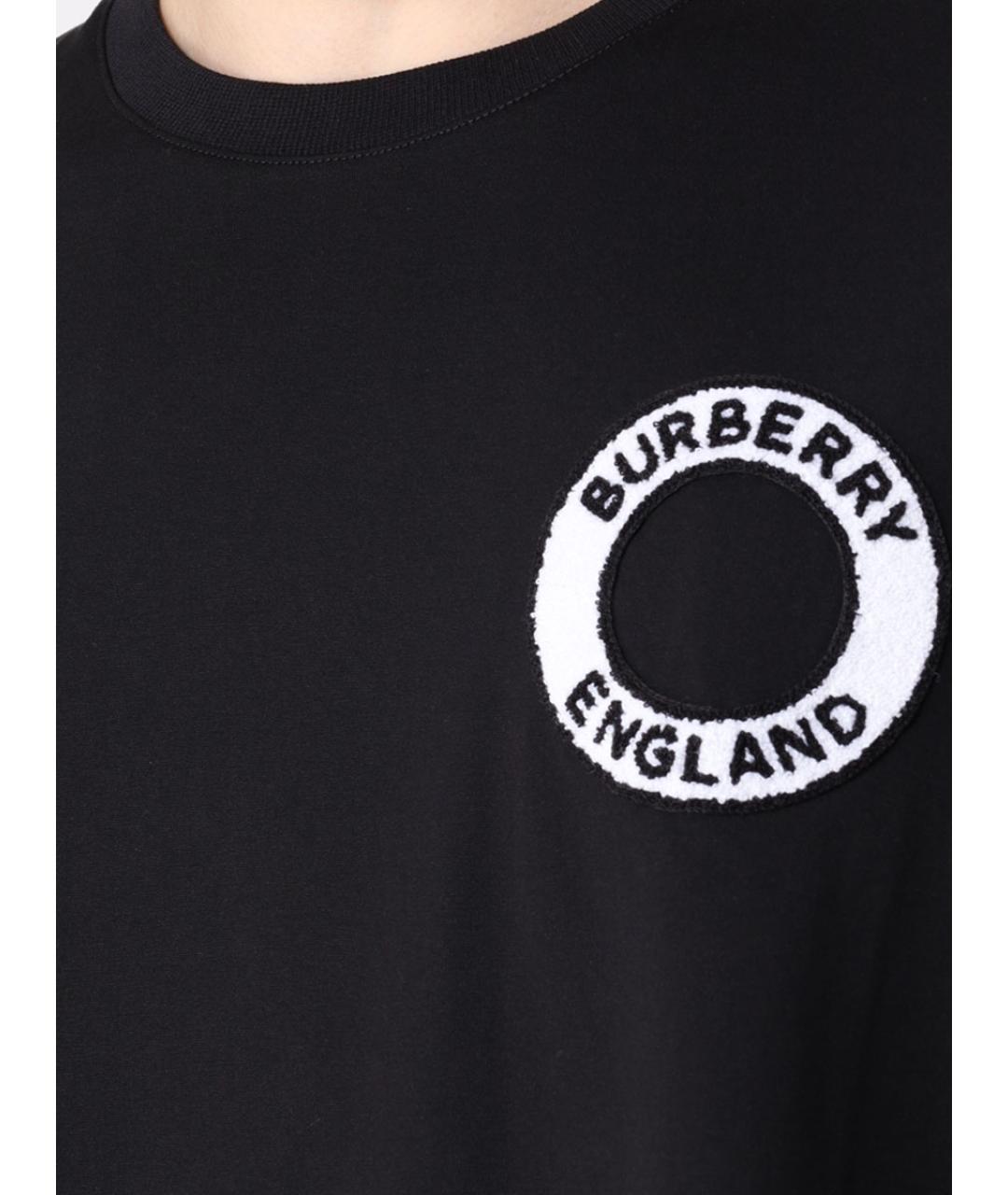 BURBERRY Черная футболка, фото 5