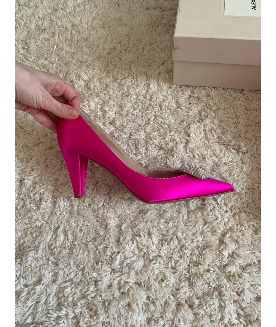 ALEXANDRE VAUTHIER Розовые текстильные туфли, фото 9