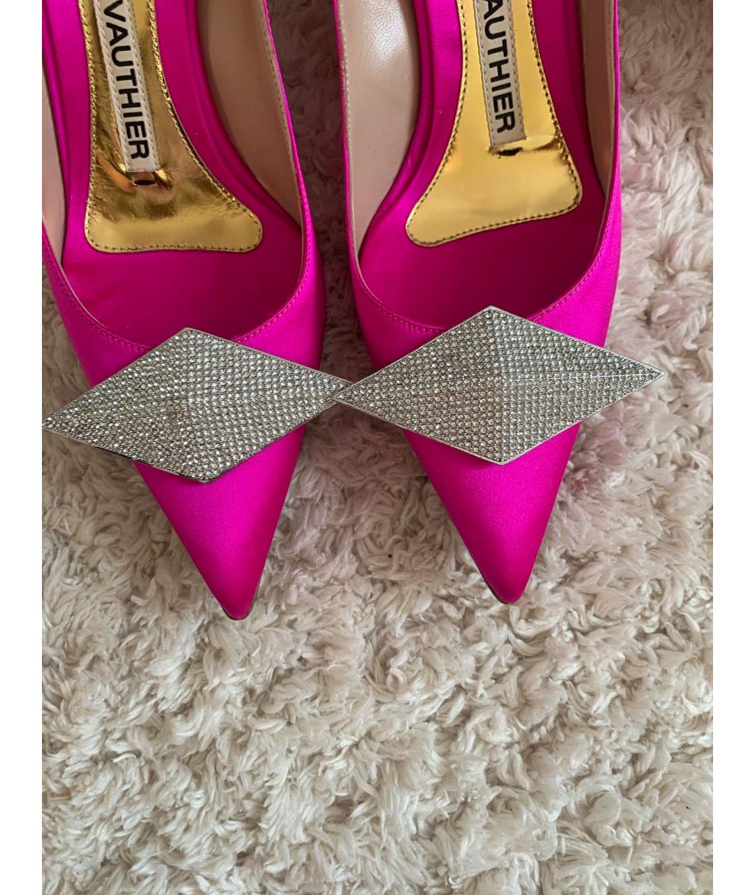 ALEXANDRE VAUTHIER Розовые текстильные туфли, фото 7