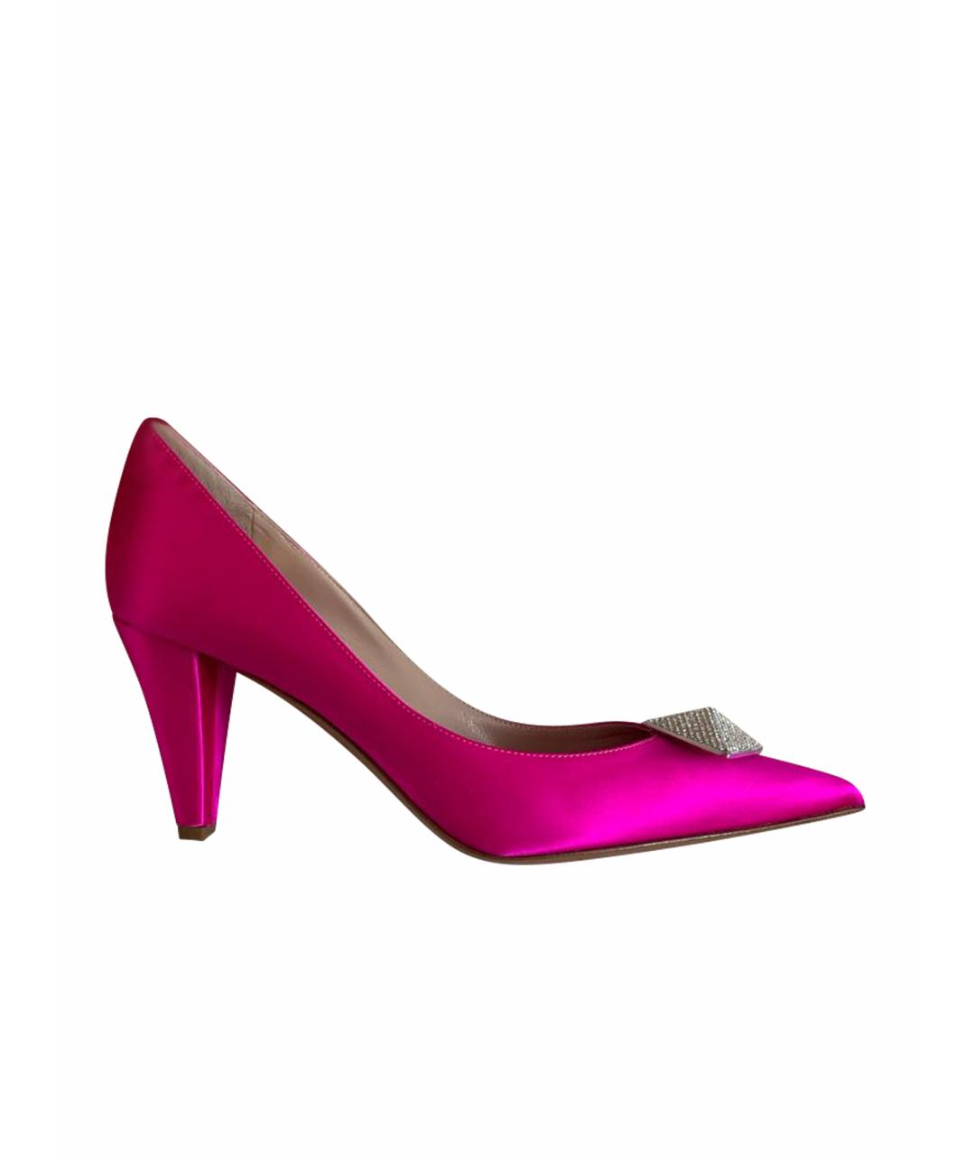 ALEXANDRE VAUTHIER Розовые текстильные туфли, фото 1