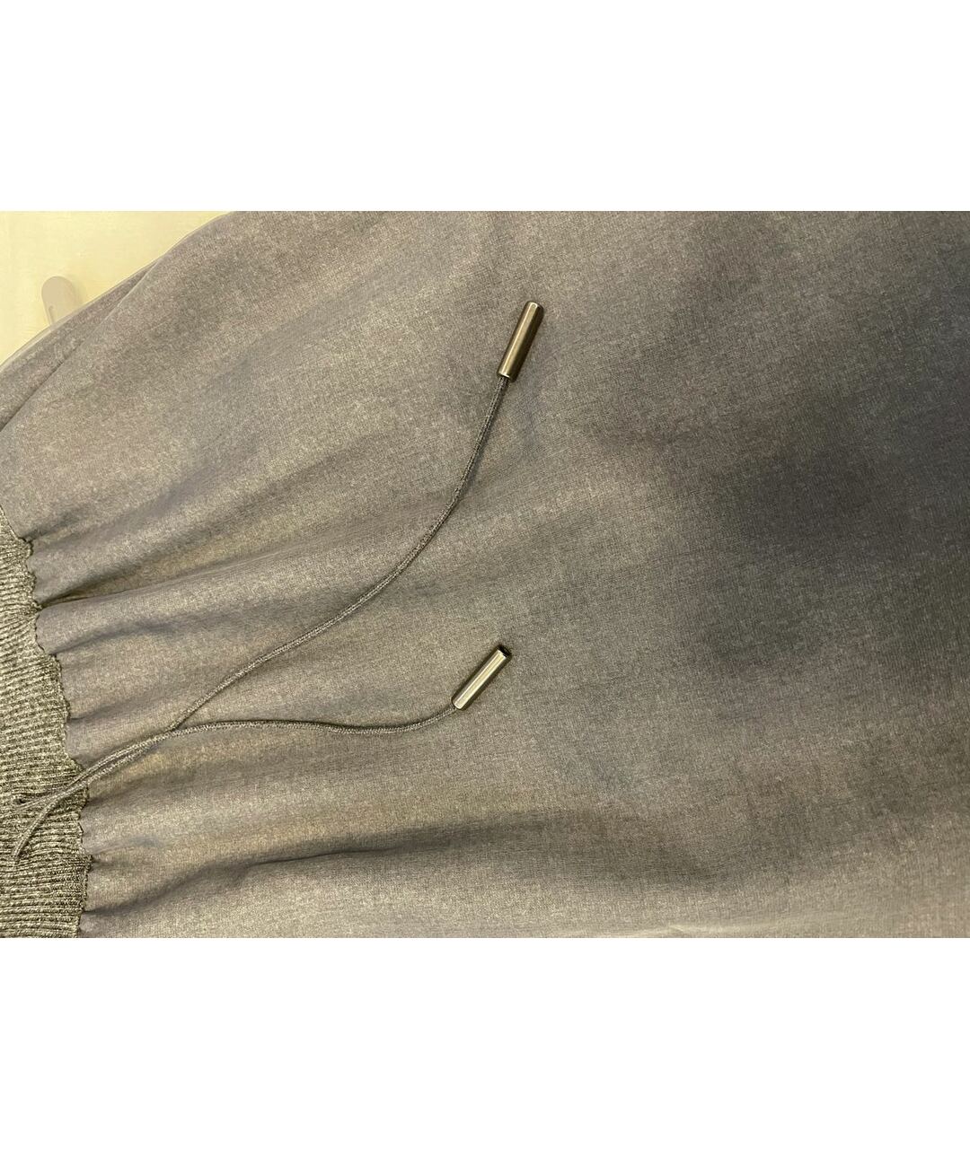 FABIANA FILIPPI Антрацитовая кашемировая юбка миди, фото 6