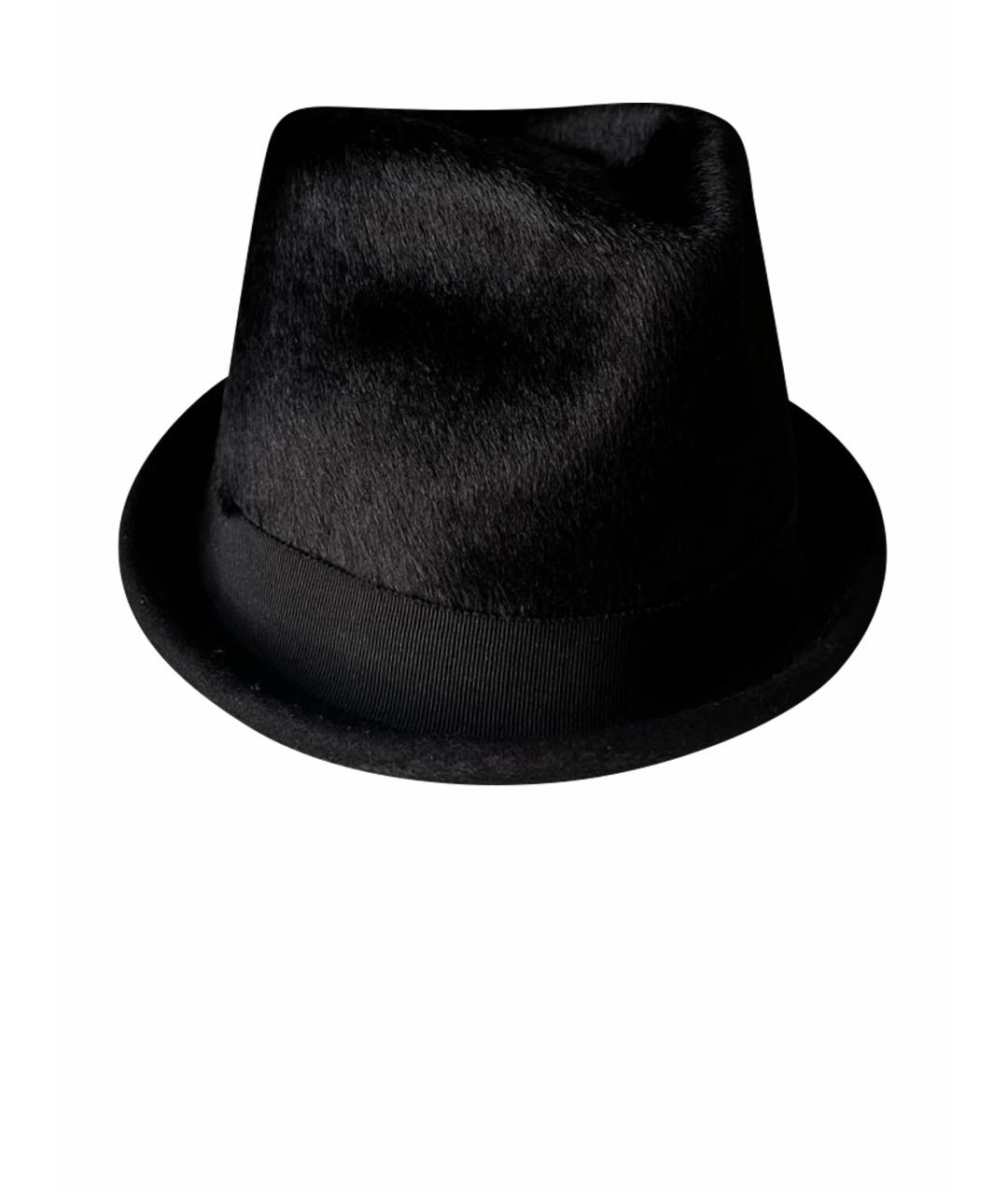 DSQUARED2 Черная кожаная шляпа, фото 1