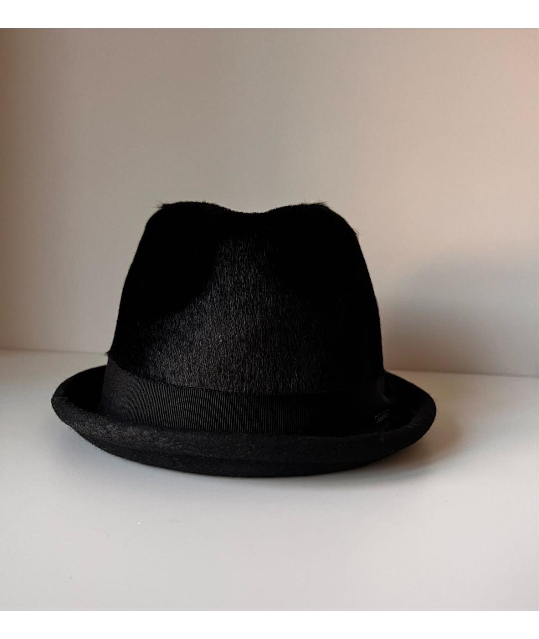 DSQUARED2 Черная кожаная шляпа, фото 2