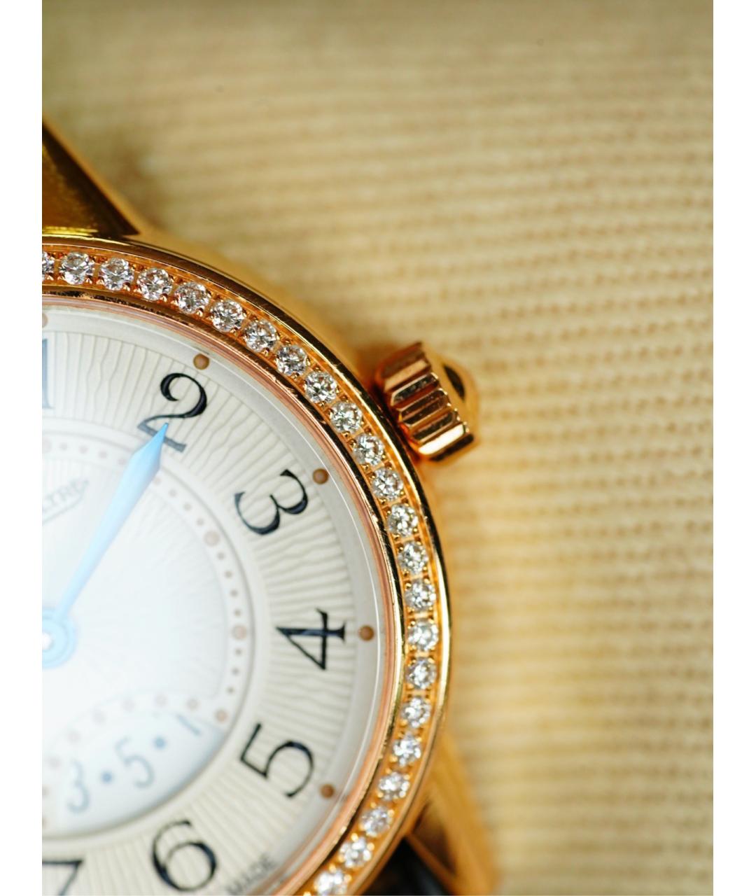 Jaeger LeCoultre Белые часы из розового золота, фото 6