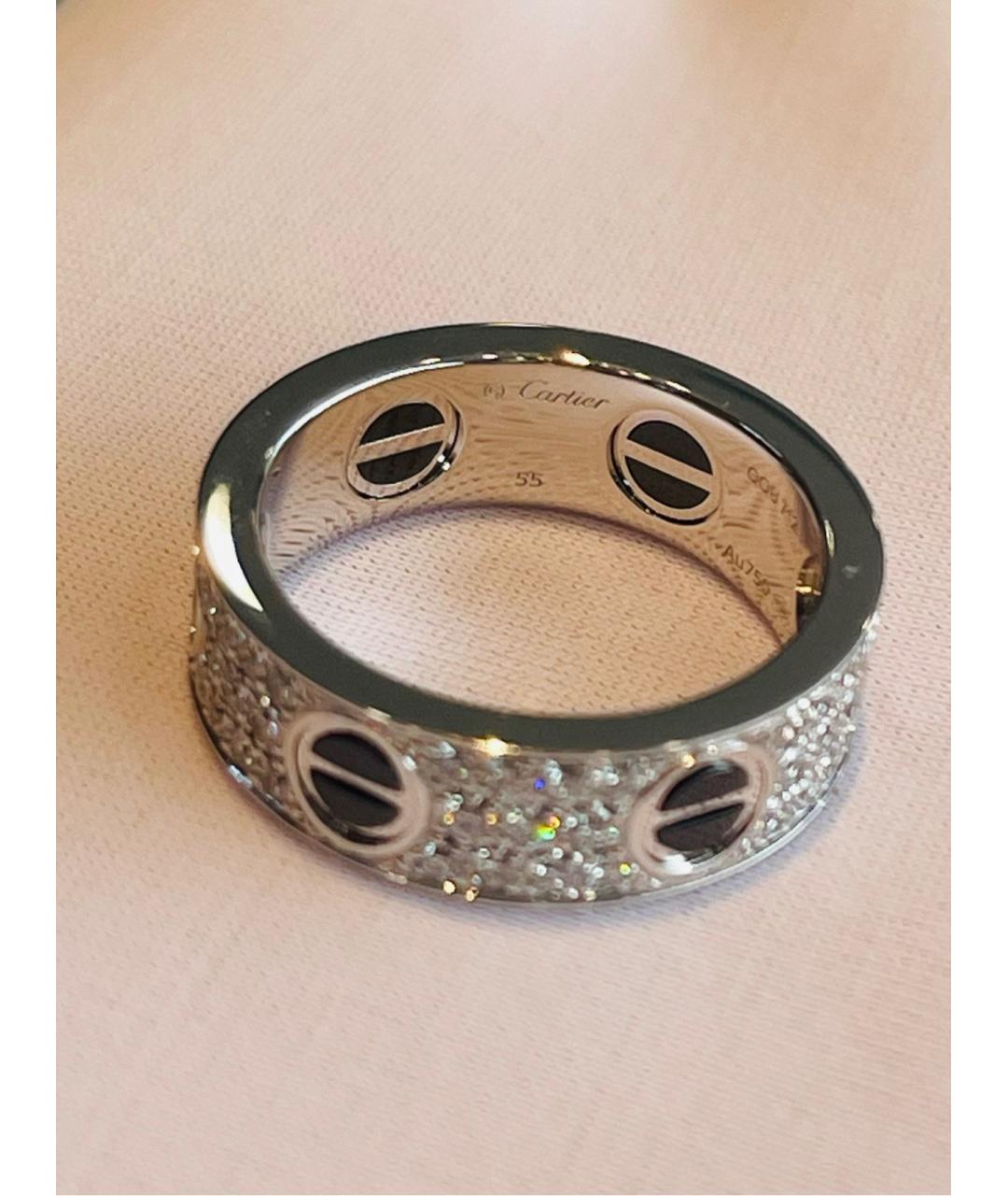CARTIER Белое кольцо из белого золота, фото 3