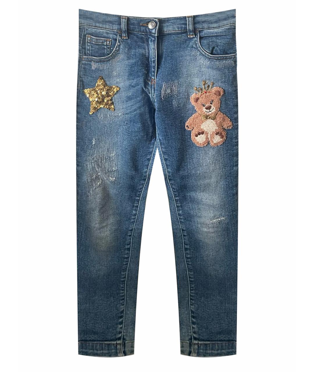 DOLCE&GABBANA Синие хлопковые детские джинсы, фото 1