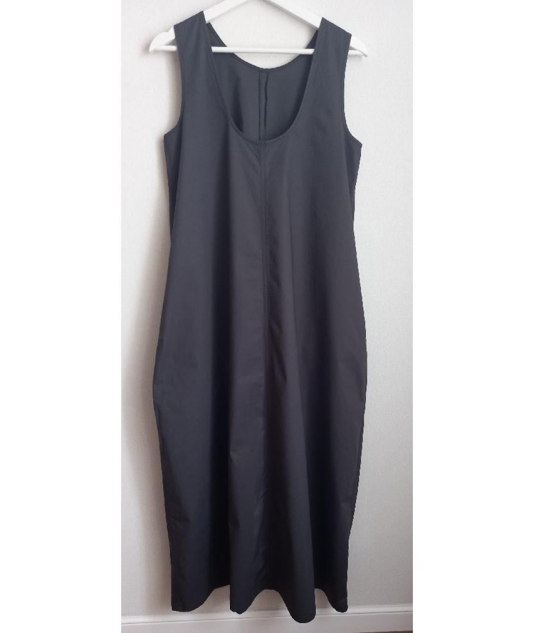 COS Антрацитовый хлопковый сарафан, фото 9